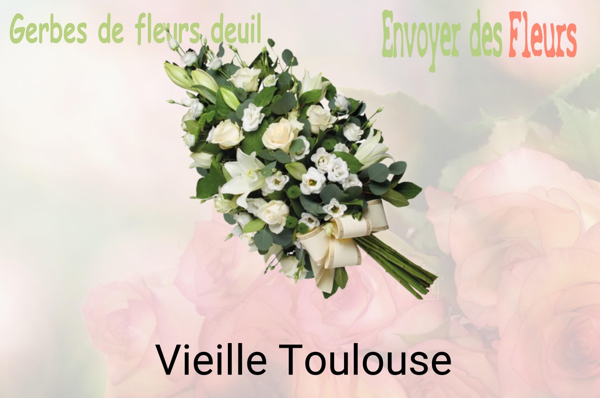 Gerbe de fleurs de deuil livrée à Vieille-Toulouse